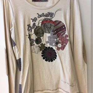 Desigual Dream top size Large